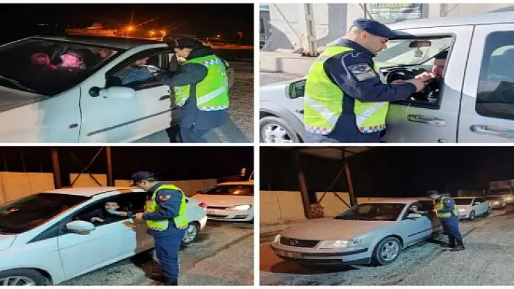 Ağrı'da jandarma trafik denetimi: 25 araç ve sürücü trafikten men edildi