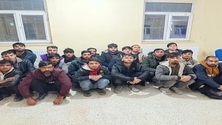 Doğubayazıt'ta 19 düzensiz göçmen yakalandı, bir kişi gözaltına alındı