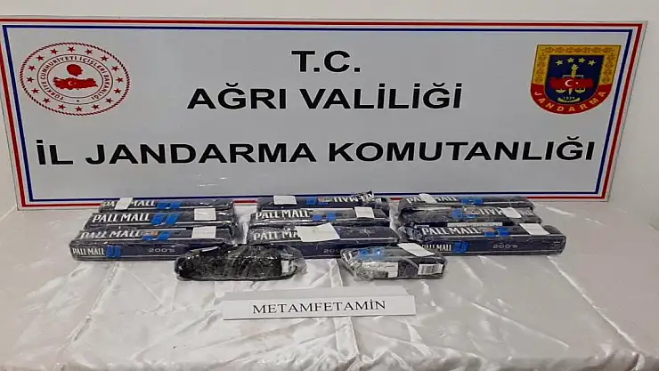 Ağrı'da 10 kilo 232 gram metamfetamin ele geçirildi