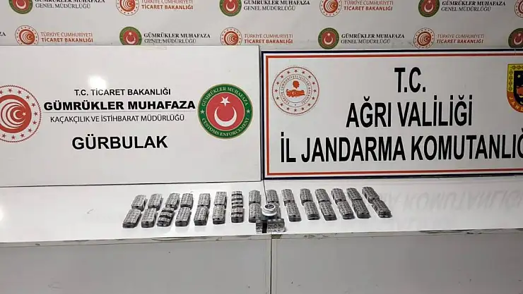 Ağrı'da 1582 adet uyuşturucu hap ele geçirildi