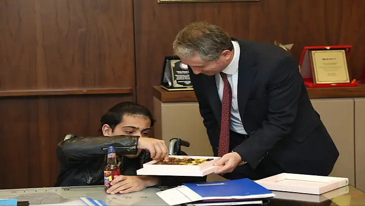 Engelli öğrencilerden Kökrek'e ziyaret