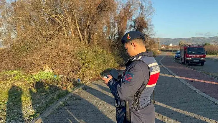 Tarlada çalışan kaçak göçmen için drone destekli operasyon