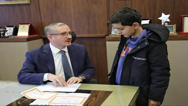 Ağrı'da Milli Eğitim Müdürü olmak isteyen öğrenciye sürpriz