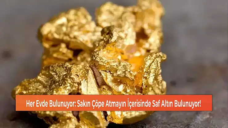 Her Evde Bulunuyor: Sakın Çöpe Atmayın İçerisinde Saf Altın Bulunuyor!