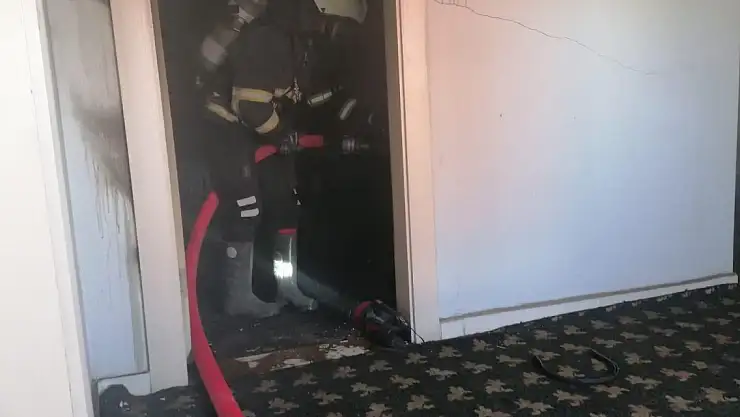 Ağrı'da iş yeri yangını