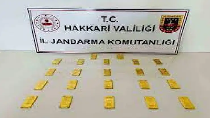 Hakkari'de Kaçak Altın Operasyonu: 3 Kilo Külçe Altın Ele Geçirildi