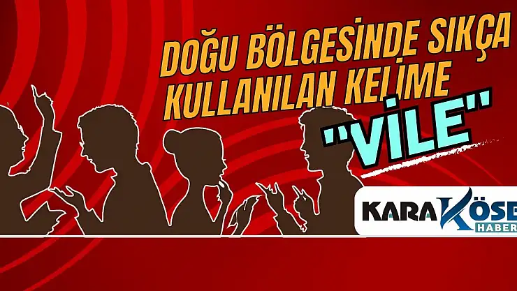 Doğu Bölgesinde Sıkça Kullanılan Kelime:  Vile