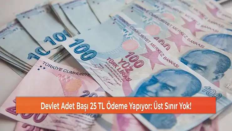 Devlet Adet Başı 25 TL Ödeme Yapıyor: Üst Sınır Yok!