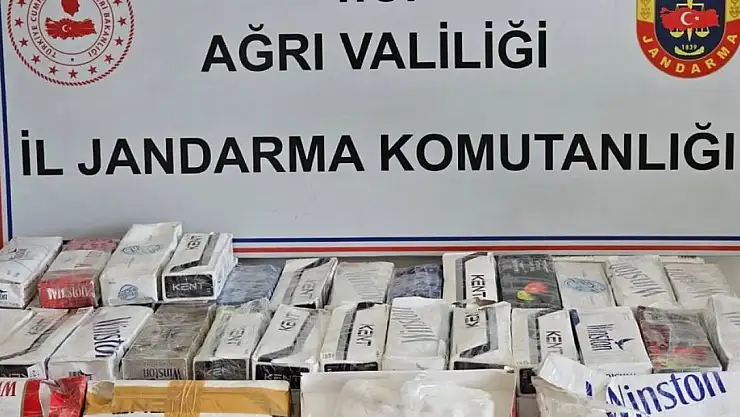 Ağrı'da sigara kartonlarından uyuşturucu çıktı hem 40 kilo