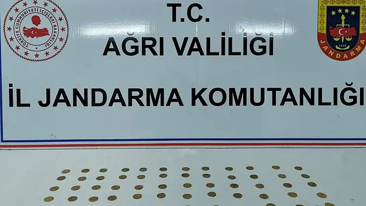 Ağrı'da Altın Sikke ele geçirildi