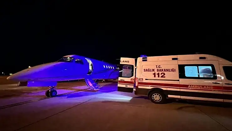 Kalp hastası bebek için ambulans uçak kaldırıldı