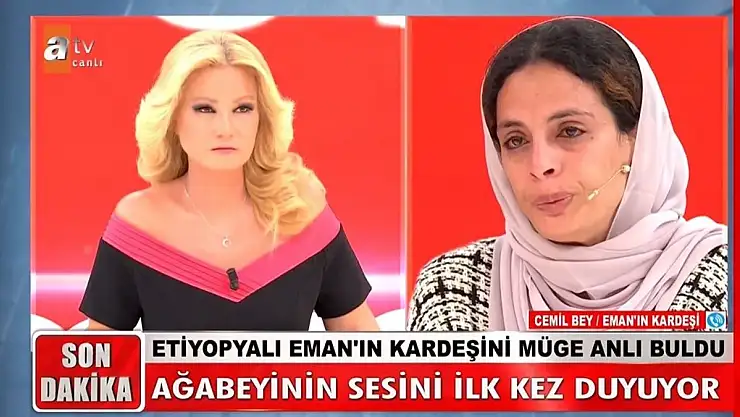 Müge Anlı'da Etiyopyalı Eman'ın hikayesi derinden etkiledi