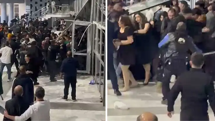 Cam kapılar kırıldı, ezilme tehlikesi yaşandı: İranlı şarkıcı Moein'in Van konserinde izdiham
