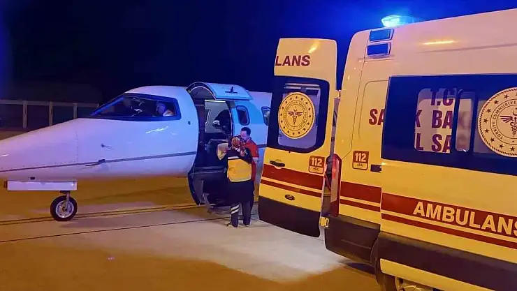 Muş'ta Ambulans uçak minik Alya için havalandı