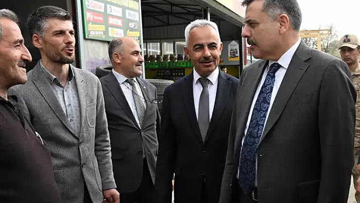 Vali Mustafa Çiftçi Oltu'da Doğutaş Küçük Sanayi Sitesi'ni Ziyaret Etti