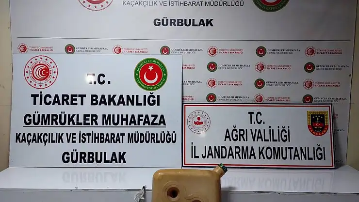 Ağrı'da sıvı uyuşturucu ele geçirildi