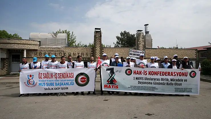 Muş'ta 1 Mayıs Emek ve Dayanışma Günü kutlandı