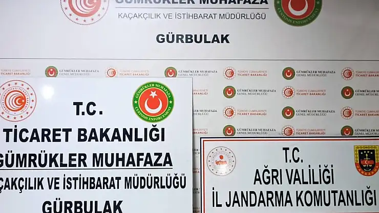 Gürbulak'ta 2 kilo 700 gram külçe altın ele geçirildi