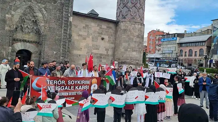 Erzurumlu çocuklardan Filistinli kardeşlerine destek