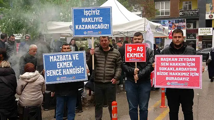 Van'da işten çıkarılan belediye işçilerinin eylemleri sürüyor