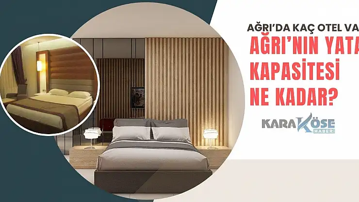Ağrı'da kaç otel var? Ağrı'nın yatak kapasitesi ne kadar?