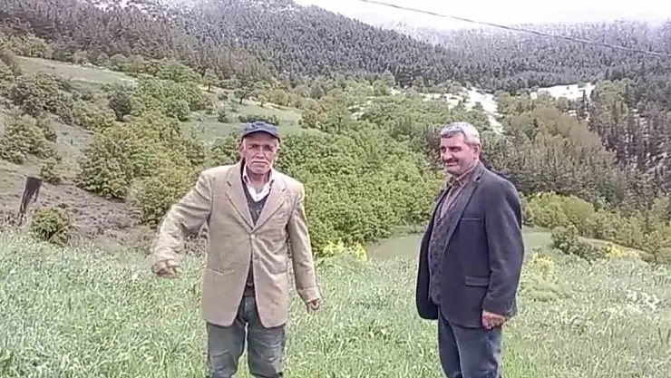 Coreker Yaylası'na kar yağdı