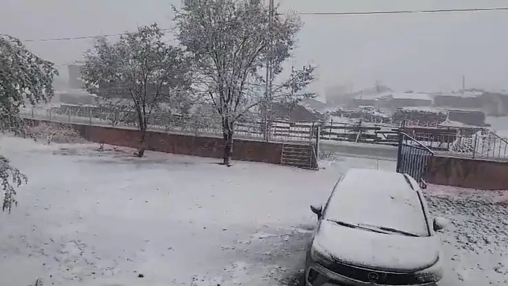 Erzurum'da kar bitmedi