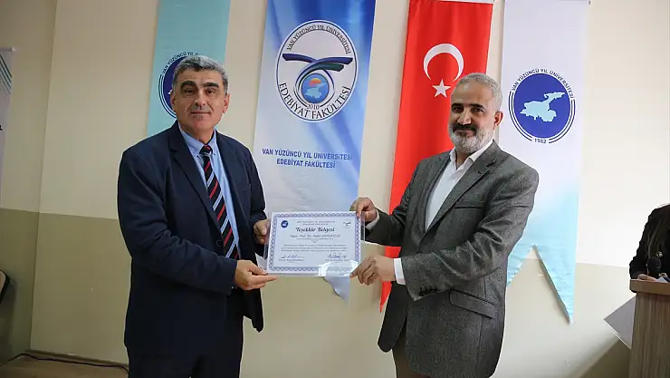 Van YYÜ'de akademisyenler ödüllendirildi