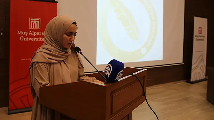 Muş'ta Gazze için şiirler okundu