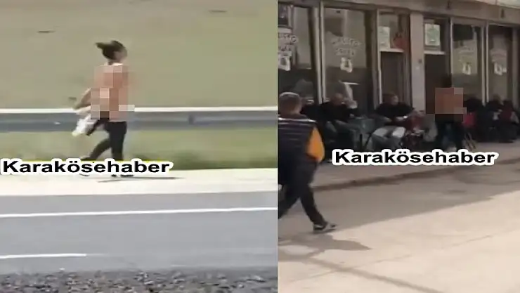 Ağrı'da yarı çıplak kadın dolaştı iddiası