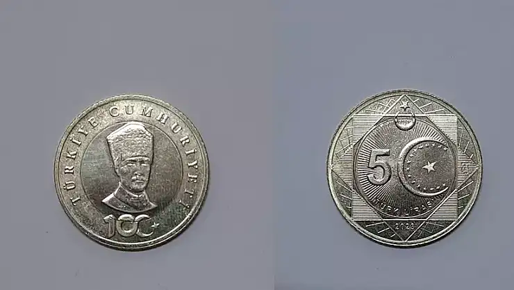5 TL'lik madeni para tedavüle çıkıyor