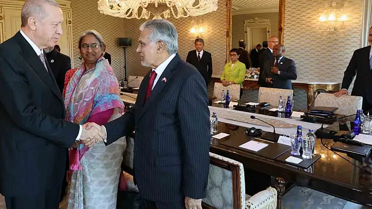 Cumhurbaşkanı Erdoğan, D-8 Ekonomik İşbirliği Teşkilatı Dışişleri Bakanlarını kabul etti