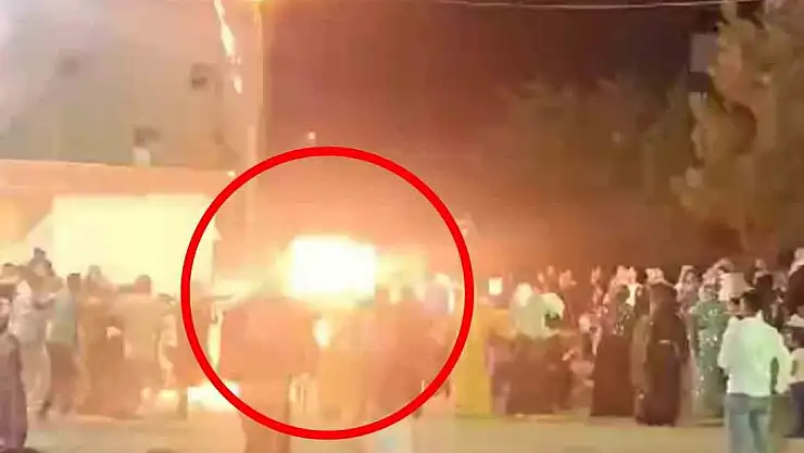 Diyarbakır'da düğünde havai fişek faciasında 9 kişinin yaralandığı anlar ortaya çıktı