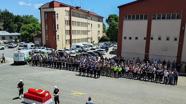 Kalp Krizi geçiren polis memuru için tören düzenlendi