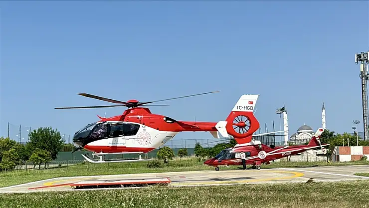 Hava ambulansları arife gününden itibaren 126 acil vaka için havalandı