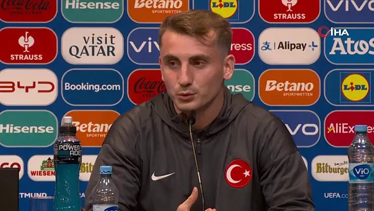 Kerem Aktürkoğlu: 'Portekiz maçından galip ayrılıp, gruptan lider çıkmak istiyoruz'