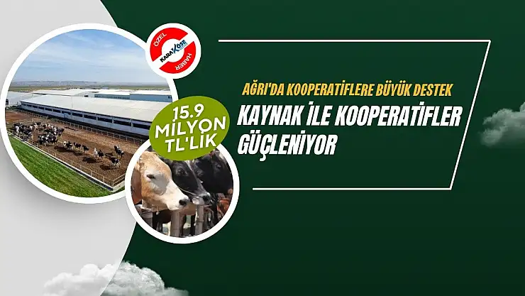 Ağrı'da Kooperatiflere Büyük Destek: 15.9 Milyon TL'lik Kaynak ile Kooperatifler Güçleniyor