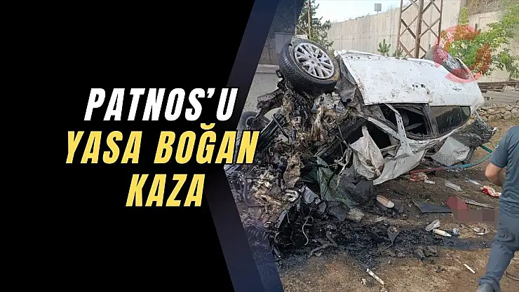 Patnos'u yasa boğan kaza