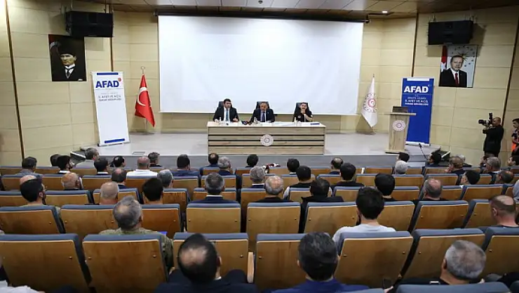 Bingöl'de 'Türkiye Afet Müdahale Planı Toplantısı' düzenlendi
