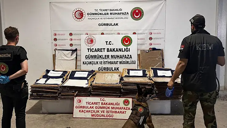Gürbulak'ta yine eroin ele geçirildi hem de 186 kilogram