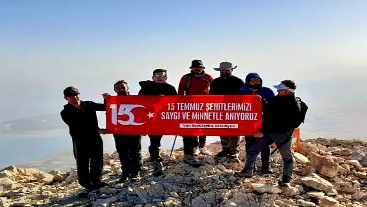 15 Temmuz şehitleri Artos Dağı zirvesinde anıldı