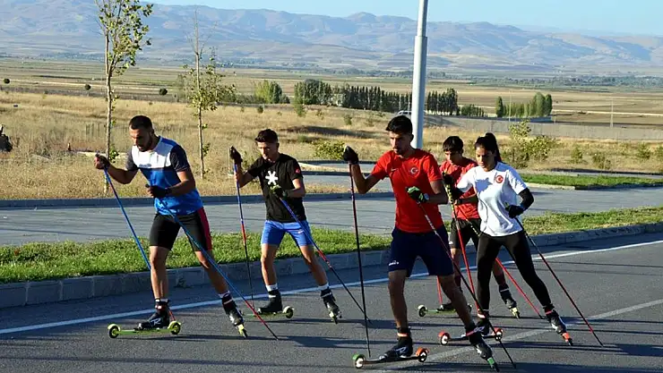 Muşlu kayakçılara, yazın sıcağı engel değil