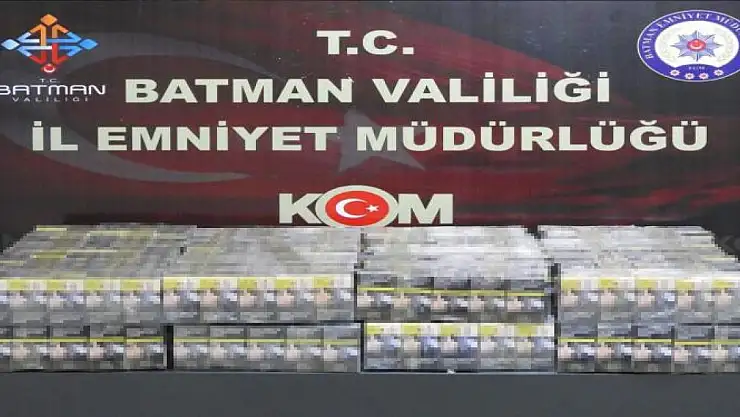 Batman'da tankerle kaçak sigara sevkiyatı polise takıldı