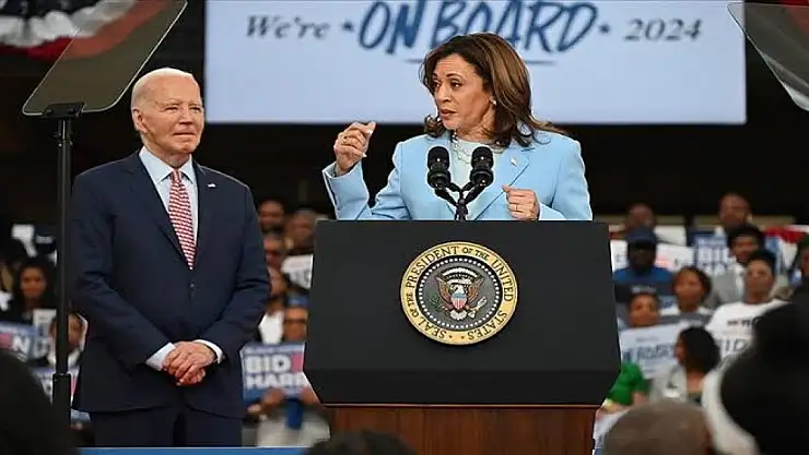 Biden, yardımcısı Kamala Harris'i aday olarak destekleyeceğini açıkladı.