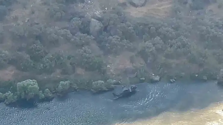 Dicle Nehri'nde bilinmeyen bir cisim patladı