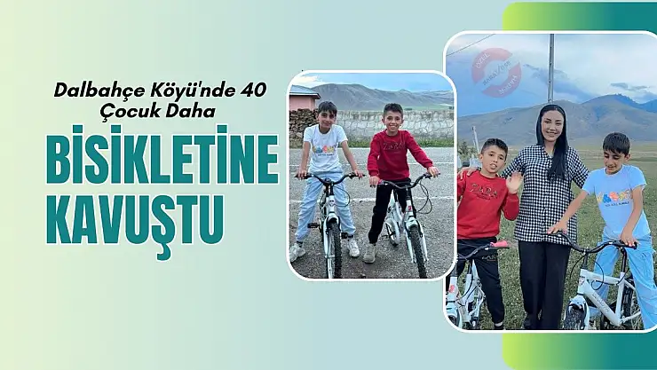 Dalbahçe Köyü'nde 40 Çocuk Bisikletine Kavuştu