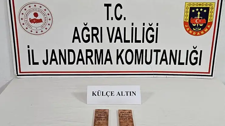 Ağrı'da 2 kilogram külçe altın ele geçirildi