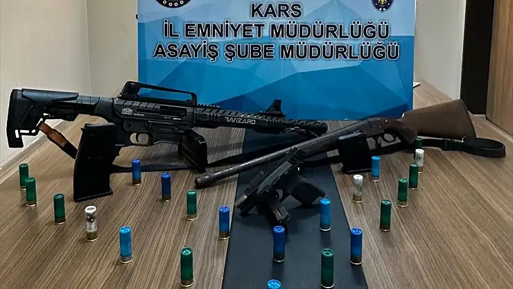 Kars'ta bir kişiyi silahla vuran firari zanlı yakayı ele verdi