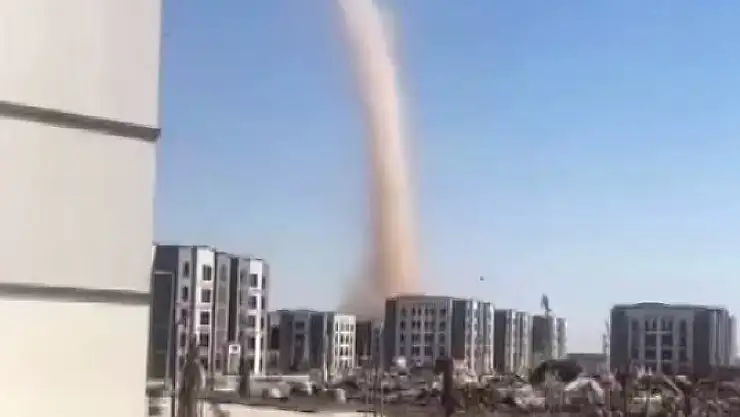 Diyarbakır'da hortum paniği
