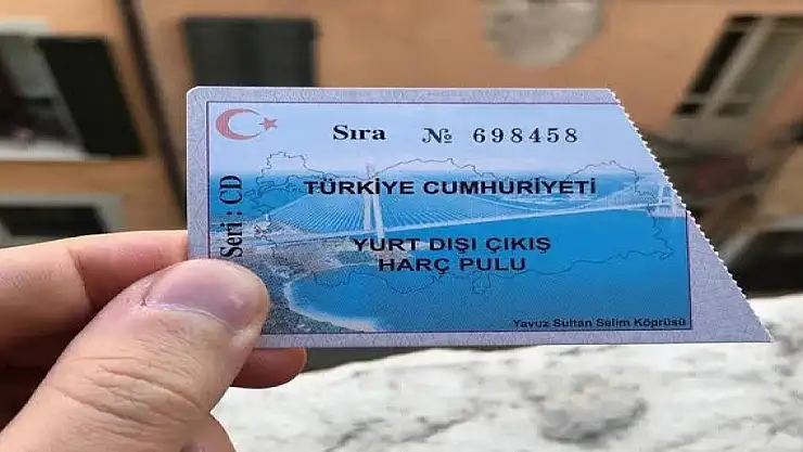 Yurt dışı çıkış harç pulu 500 lira oldu